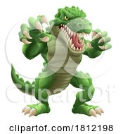 Poster, Art Print Of Crocodile Alligator Cartoon Lizard Dino Monster