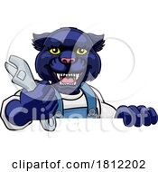 05/31/2024 - Panther Plumber Or Mechanic Holding Spanner