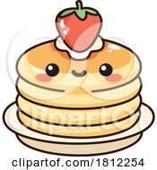 Cartoon Stack of Pancakes Character by yayayoyo #COLLC1812254-0157