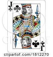 Jack Of Clubs Design From Deck Of Playing Cards