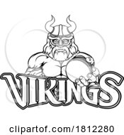 Poster, Art Print Of Viking Cricket Sports Mascot