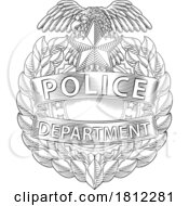 06/01/2024 - Police Badge Shield Star Sheriff Cop Crest Symbol