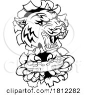 06/01/2024 - Tiger Gamer Video Game Controller Cartoon Mascot