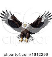 Poster, Art Print Of Flying Bald Eagle