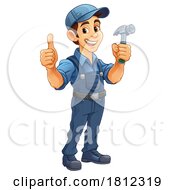 Hammer Carpenter Construction Builder Handyman by AtStockIllustration #COLLC1812319-0021