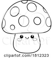 Poster, Art Print Of Cartoon Happy Mushroom