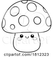 06/02/2024 - Cartoon Happy Mushroom