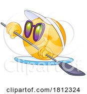 06/02/2024 - Cartoon Emoticon Paddleboarding