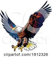 Poster, Art Print Of Flying Bald Eagle