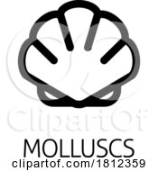 Seashell Shell Clam Mollusc Seafood Food Icon by AtStockIllustration #COLLC1812359-0021