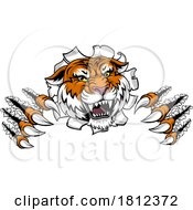 Tiger Animal Sports Team Cartoon Mascot