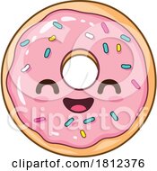 Happy Donut Kawaii Mascot