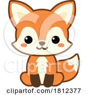 Poster, Art Print Of Happy Fox Kawaii Mascot