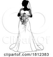 06/04/2024 - Bride Bridal Wedding Dress Silhouette Woman Design