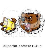 06/04/2024 - Bear Softball Animal Sports Team Mascot