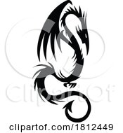 Black and White Dragon by Domenico Condello #COLLC1812449-0191
