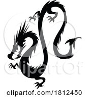 Black and White Dragon by Domenico Condello #COLLC1812450-0191