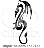 Black and White Dragon by Domenico Condello #COLLC1812451-0191