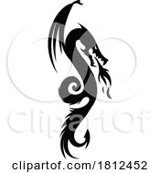 Black and White Dragon by Domenico Condello #COLLC1812452-0191