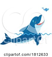 Dolphin Chasing A Fish