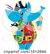 Poster, Art Print Of Pirate Elephant