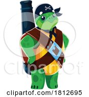 Poster, Art Print Of Pirate Turtle