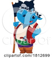 Poster, Art Print Of Pirate Hippo