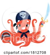 Poster, Art Print Of Pirate Octopus