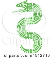 Snake in Aztec Mayan Totem Style by Vector Tradition SM #COLLC1812713-0169