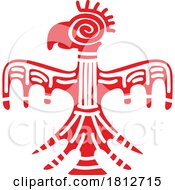 Poster, Art Print Of Eagle Bird In Aztec Mayan Totem Style