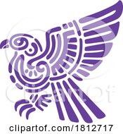 Poster, Art Print Of Eagle Bird In Aztec Mayan Totem Style