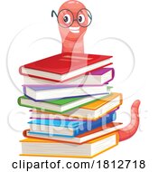 Poster, Art Print Of Smart Worm With Books