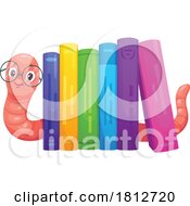 Poster, Art Print Of Smart Worm With Books