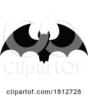 Flying Vampire Bat Halloween Silhouette