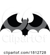 06/08/2024 - Flying Vampire Bat Halloween Silhouette