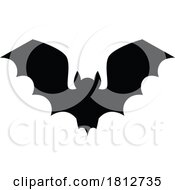 06/08/2024 - Flying Vampire Bat Halloween Silhouette