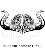 Poster, Art Print Of Viking Warrior Helmet