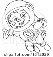 Poster, Art Print Of Cartoon Cosmonaut Boy