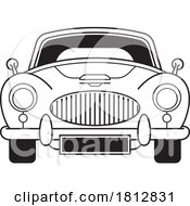 Classic Car Front View Black and White by Lal Perera #COLLC1812831-0106
