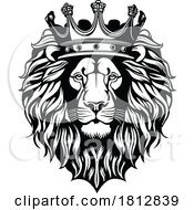 Poster, Art Print Of Lion With A Crown