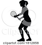 06/09/2024 - Tennis Player Woman Sports Person Silhouette