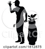 Poster, Art Print Of Golfer Golf Sports Person Silhouette