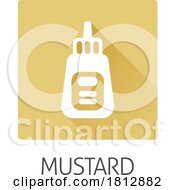 Poster, Art Print Of Ketchup Or Mustard Sauce Bottle Food Allergy Icon