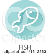 Poster, Art Print Of Fish Seafood Food Icon Concept
