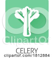 Poster, Art Print Of Celery Vegetable Food Allergen Icon Concept