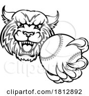 Wildcat Bobcat Cat Cougar Baseball Softball Mascot