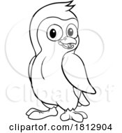 Poster, Art Print Of Penguin Bird Coloring Cartoon Wildlife Mascot