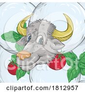 Buffalo Mascot on Italian Cheese by Domenico Condello #COLLC1812957-0191