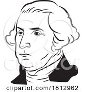 Caricature Portrait Of George Washington