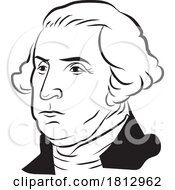 06/15/2024 - Caricature Portrait Of George Washington